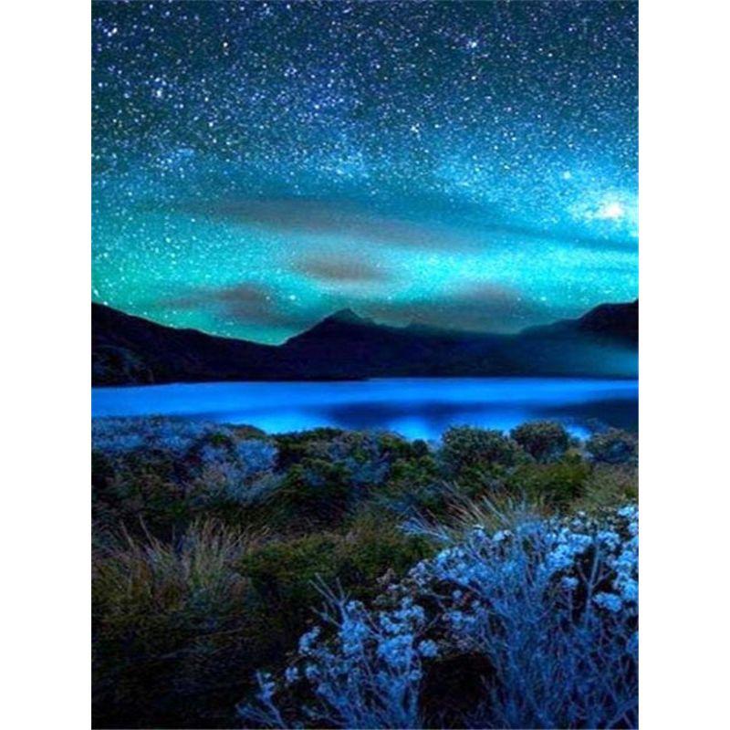 

5D DIY Алмазная картина Пейзаж Вышивка крестом Пейзаж Алмазная вышивка Домашний декор Набор для творчества Full Round 20x25CM