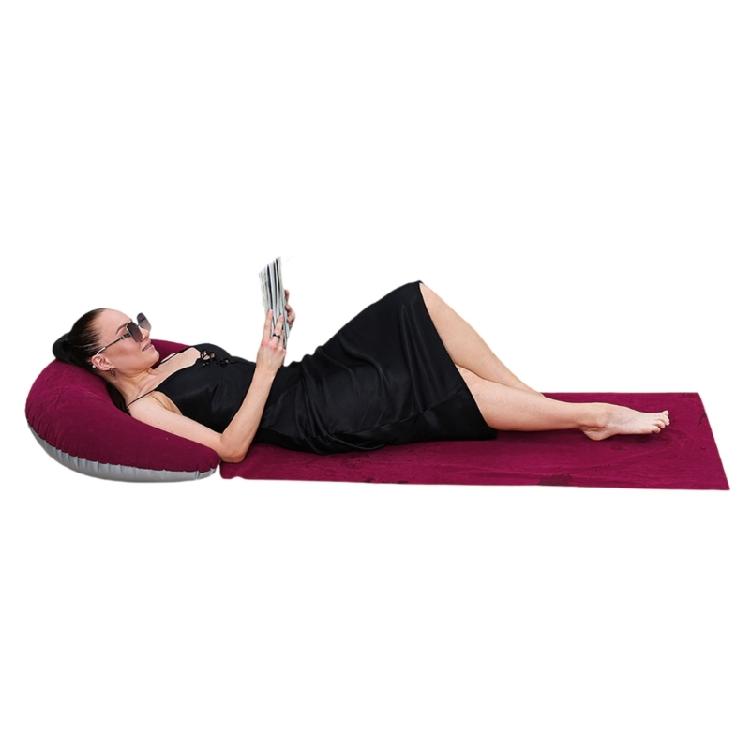 Moisture Resistant Inflatable Relaxation Pad Soft Inflatable Beach Mat Air Bed Travel Mattress Portable Beach Chair