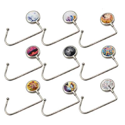dongguan NUEEUDD Hanger Hanger 1 Piece Round Plegable Purse Bag Rhinestone Hanger Handbag Table Desk Hook Tote Holder