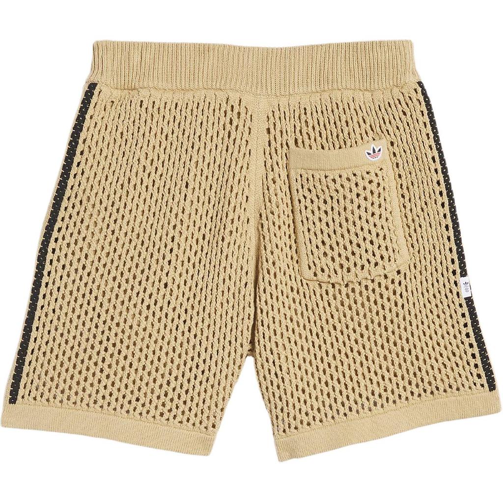 Adidas X Edison Chen Crochet Shorts Brown Unisex Streetwear JD7114