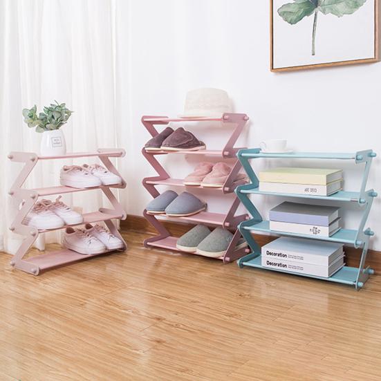 Yousheng Shoe Rack Easy Assembly Stable Structure Four-layer Free Standing Closet Entryway Bedroom Floor Outdoor Shoe Organizer Shoe Stand Shoe Shelf
