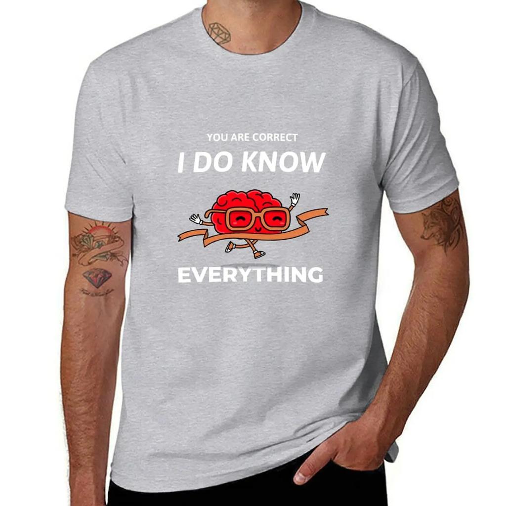Funny T Shirt  YES I KNOW EVERTHING TShirt plain sublime designer t shirt men