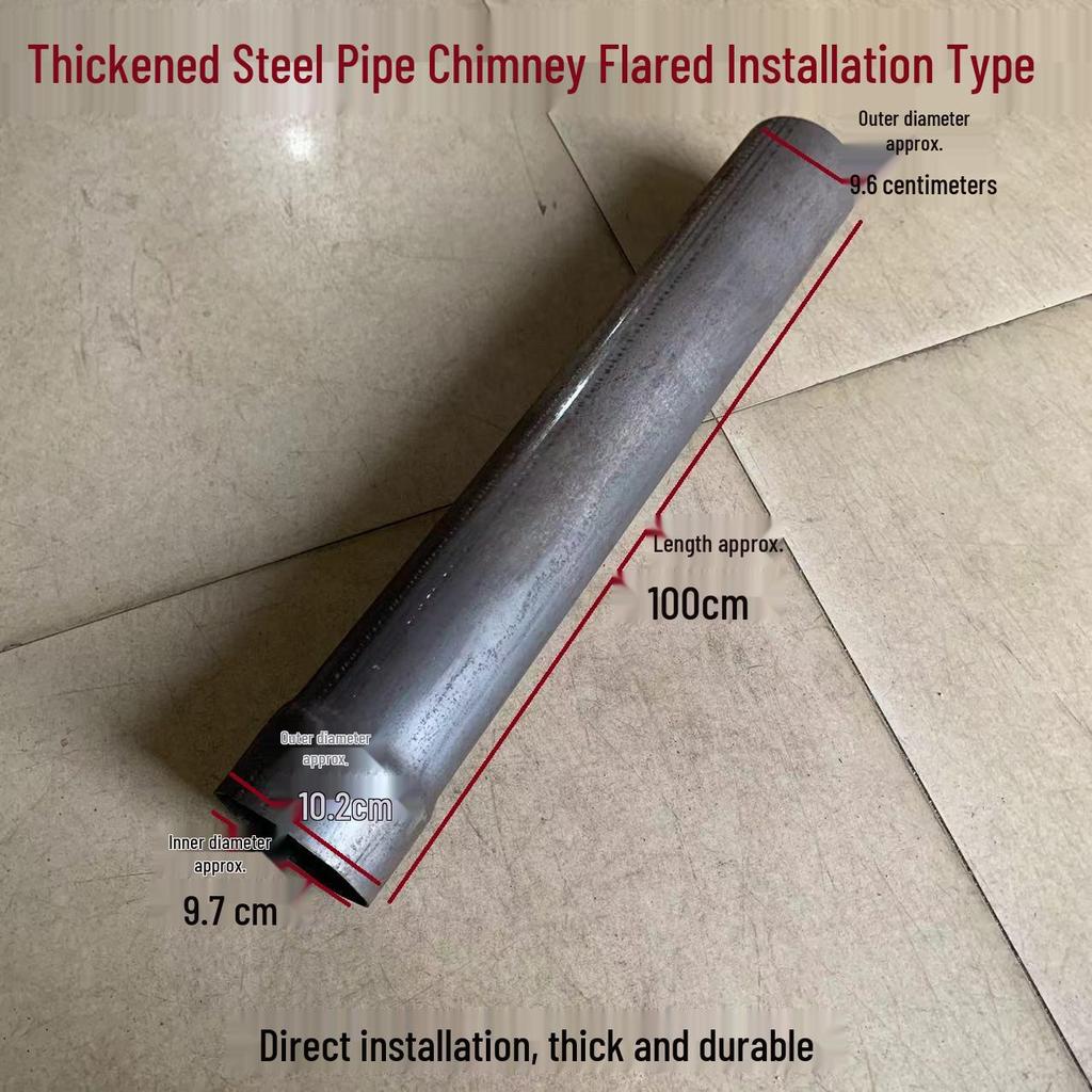 Thickened Steel Elbow for Wood Stove Smoke Outlet Bend Pipe Conversion