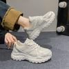 Gray Mesh Dad Shoes 22 Years Summer New Breathable Platform Sneakers Tire Sole Advanced Sense