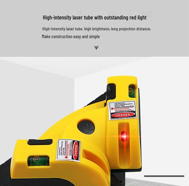 Unealtă de montat plăci la 90°: Nivel pentru plăci de perete, Unghiometru laser, Ghid de linie unghi drept