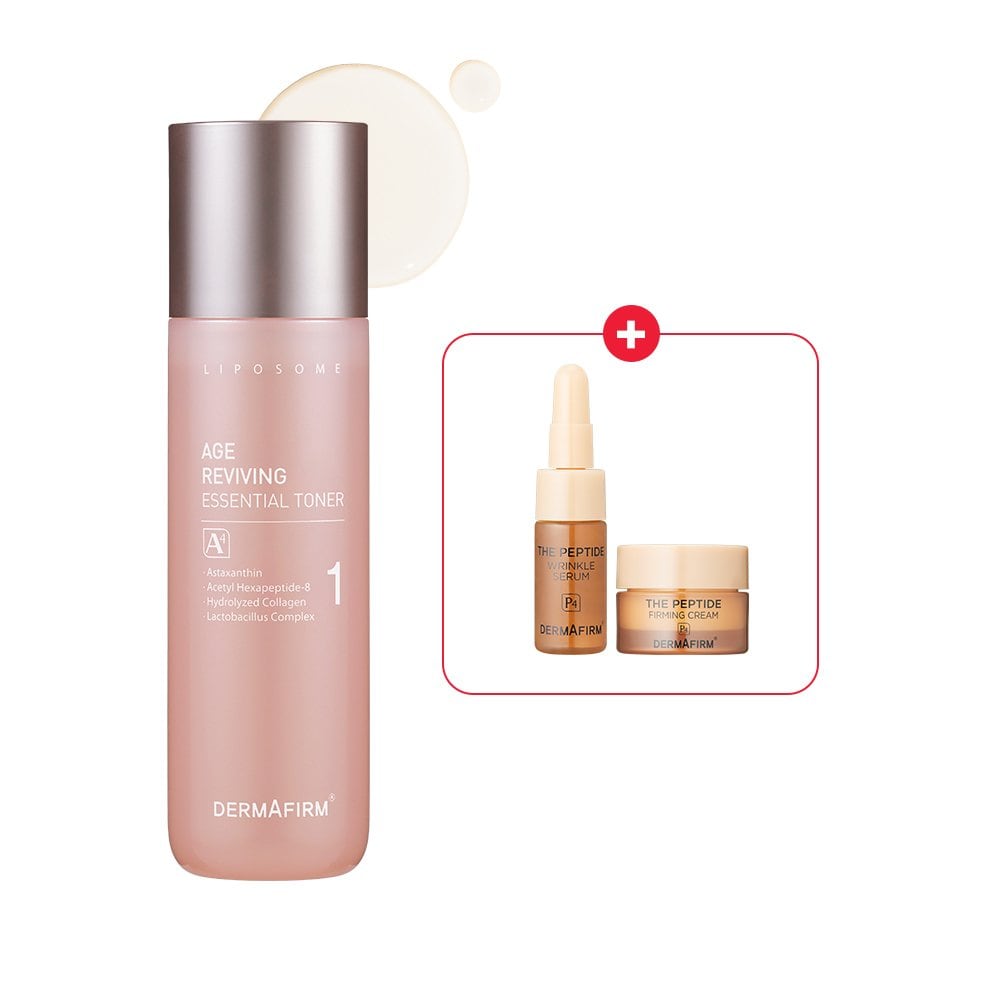 Age Reviving Essential Toner A4 200ml (Gift: 5ml peptide serum + 7g cream)