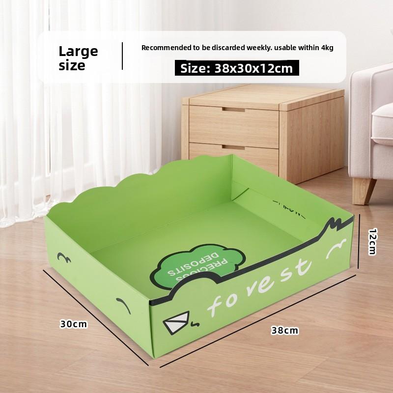Outdoor Special Disposable Cat Litter Box Large Portable Thickened Foldable Household Cat Toilet Outdoor Artifact