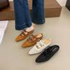 Woven Hollow Bag Head Half Slippers Women's Summer Wear New Temperament Simple Cool Slippers Fisherman Sandals