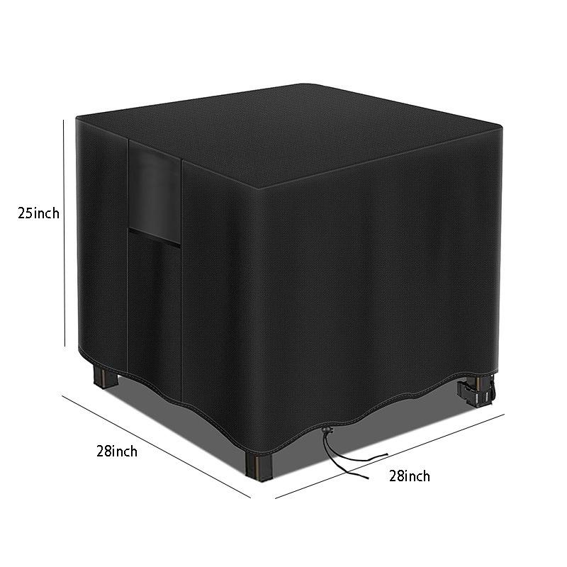 

Квадратный водонепроницаемый чехол для мангала, чехол для камина во дворе, чехол для камина во дворе, 420D, серебряное покрытие, защита от солнца, ветрозащита, переносной чехол для костра