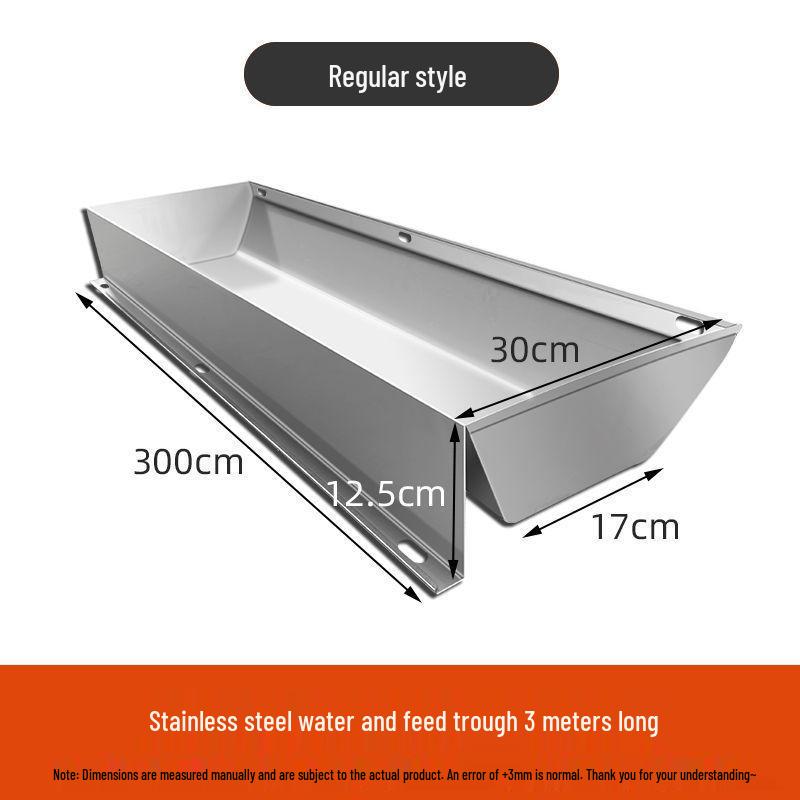 Stainless Steel Piglet Nursery & Fattening Pig Trough - Durable Free-Feeding & Drinking Trough