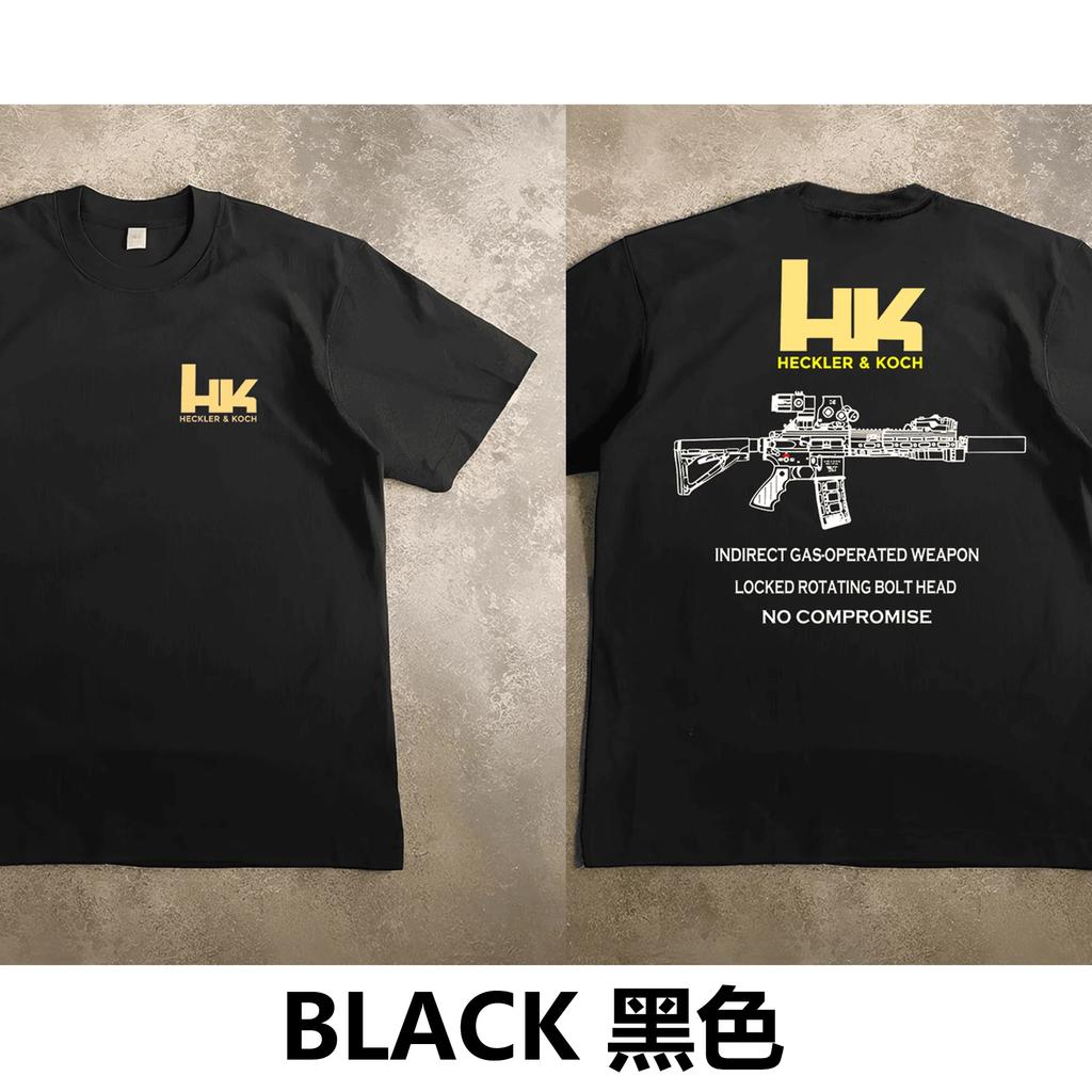 Men's Patterned Heckler & Koch HK416 T-shirt 100% Cotton Perspiration Breathable High Quality Casual T-shirt Easy Sport