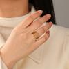 Skyrim Elegant Flower of Life Rings Vintage Stainless Steel Gold Color Sacred Geometry Women Ring  Anniversary Gift