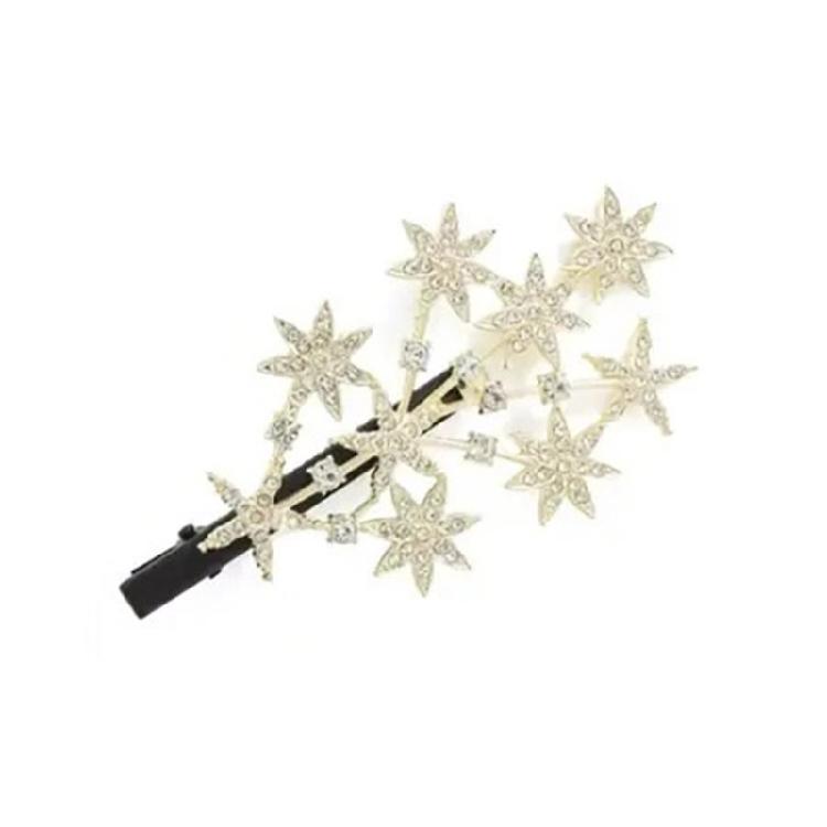 Star Duckbill Hair Clip with Rhinestones Designs Suitable for Trendy Women Everyday and Festive Use Casual Wear
