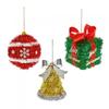 Premier Tinsel Tree Decoration (Pack of 3)