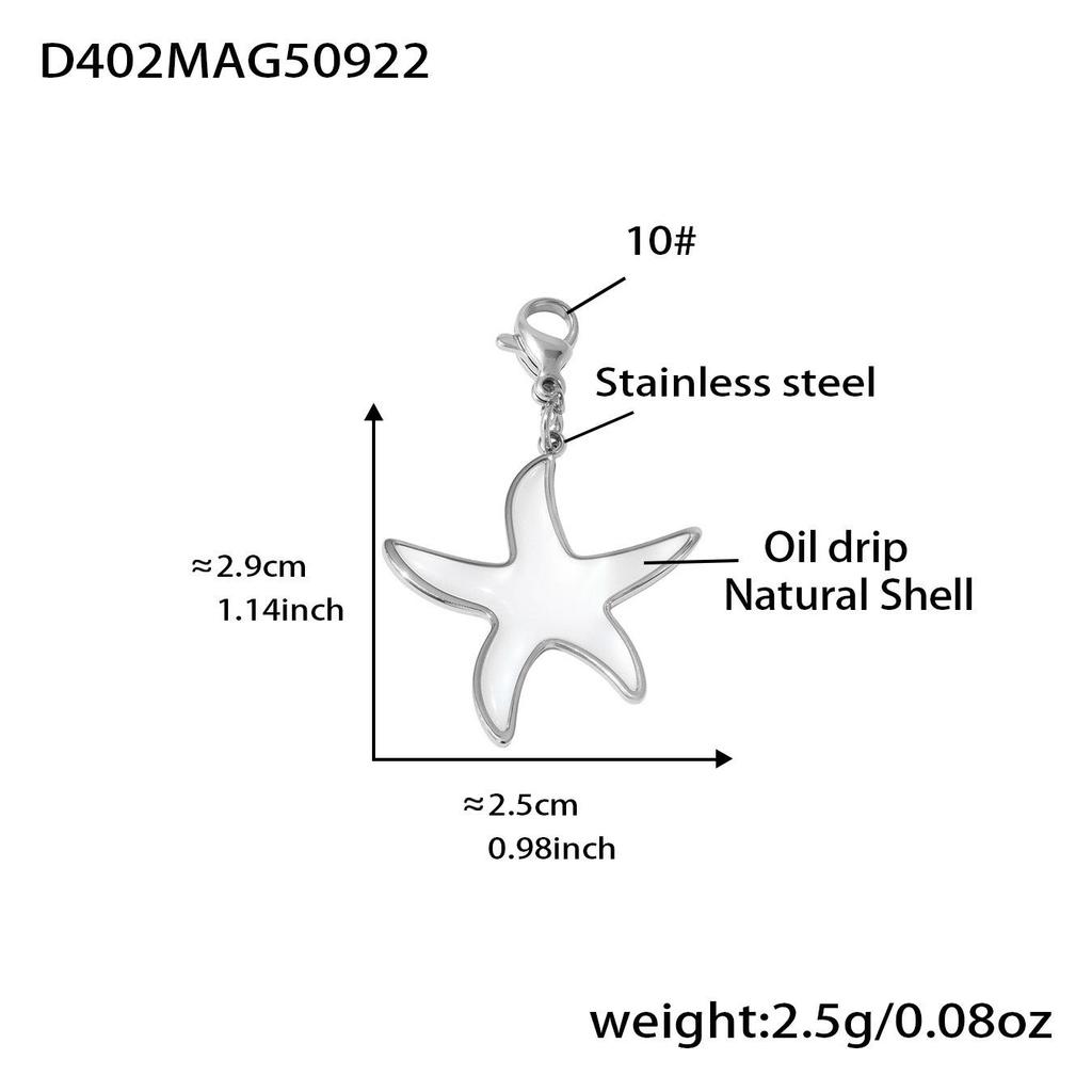 Oumeka Natural Seashell Heart Earrings & Ring Set - Stainless Steel Fashion Jewelry