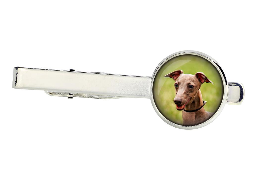 Azawakh, Tuareg Sloughi - cufflinks and tie with your photo, a suit decoration, men's jewelry from the Art-Dog brand.