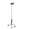 Quad Walking Cane 250kg Bearing Capacity 10 Adjustment Levels Anti Slip Aluminum Alloy Crutches with