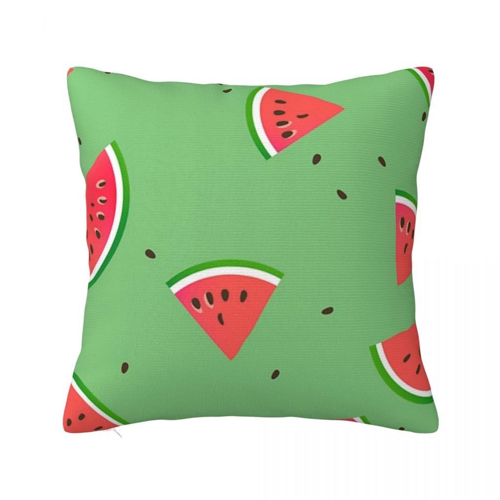 Cute Watermelon Slices Square Pillowcase Cushion Cover Decorative Pillow Case Throw Pillow Cover for Home Bedroom Car