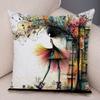 Nordic Style Geometric Women Cushion Cover Decor Cartoon Children Soft Plush Pillow Case 45X45Cm Pillowcase For Sofa Home Car