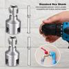 Integrated Internal External Pipe Threading Tool 1/2in 3/4in 1in Dual-Function Drill Compatible Threading Tool for Home Repairs