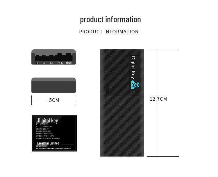 Smart Digital Car Key with NFC & Bluetooth Control