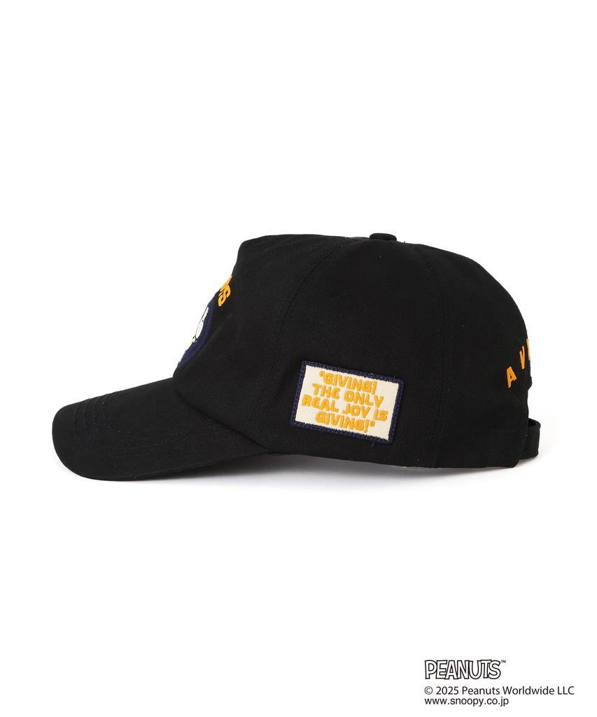 AVIREX × WORK CAP black