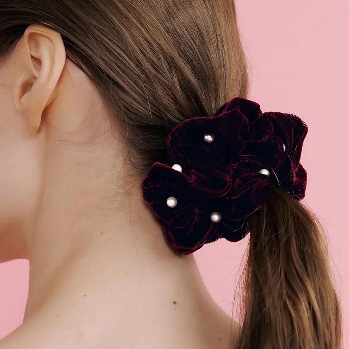 Pearl Scrunchie (Wine)