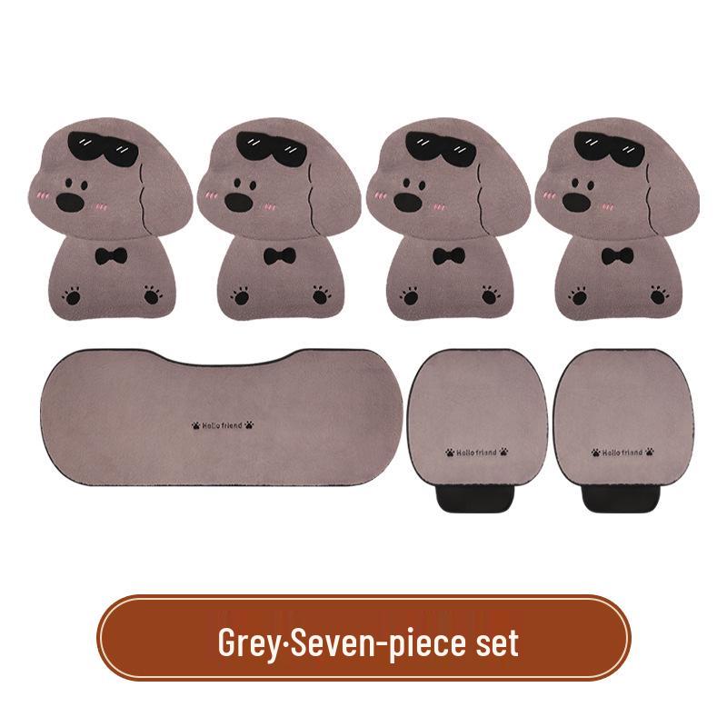 Winter Plüsch Autositzkissen aus Kaninchenfellimitat - Niedlich und warm für Haustiere