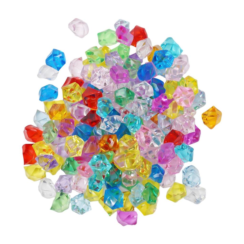 Assorted Color Acrylic Gem Stone Ice Rocks for Enchanting Jewelry 150pcs