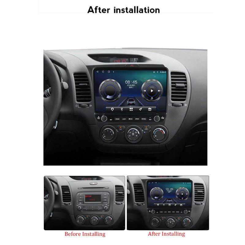 10 Inch For Kia Cerato K3 2013 - 2017 With Button Knob Car Radio Multimedia Carplay 2Din Stereo Audio Android Video 2+32GB