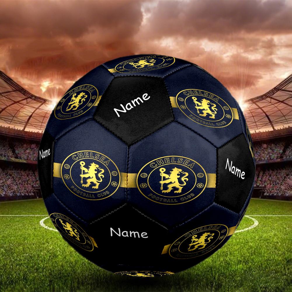 Custom Name Chelsea Football Club Theme Size 5 Soccer Ball, Suitable for Both Indoor and Outdoor Matches, a Gift Suitable for Everyone.