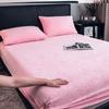 1PC Elastic Mattress Cover Warm Plush Fitted Sheet Velvet Bed Cover Winter Soft Family Double Bed Bedding 90/120/150/180/200cm
