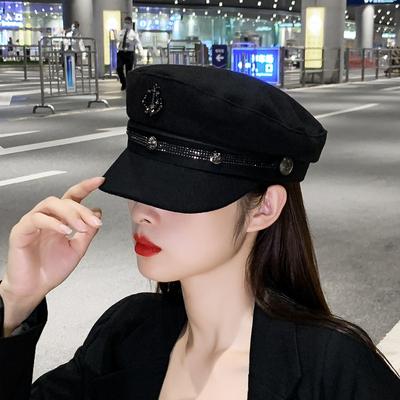 Beret Trendy Versatile Woolen Cap Autumn and Winter British Retro Street Fashion Ins Hat