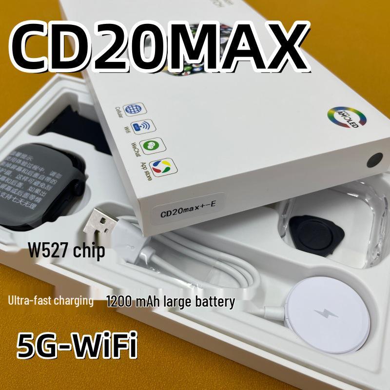 

Умные часы W527 CD20MAX с чипом, сотовой связью, слотом для карты снизу и разблокировкой по отпечатку пальца Silver (4+32GB, Large Battery)