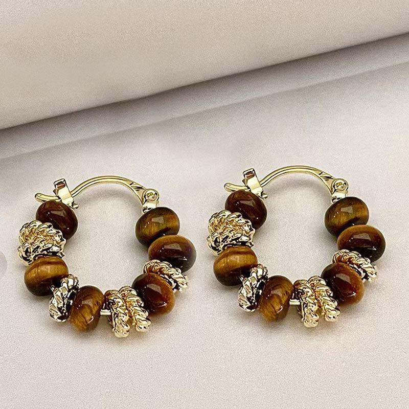 Luxury Large Exaggerated Diamond Hoop Earrings for Women - Cold Style Fashion Jewelry