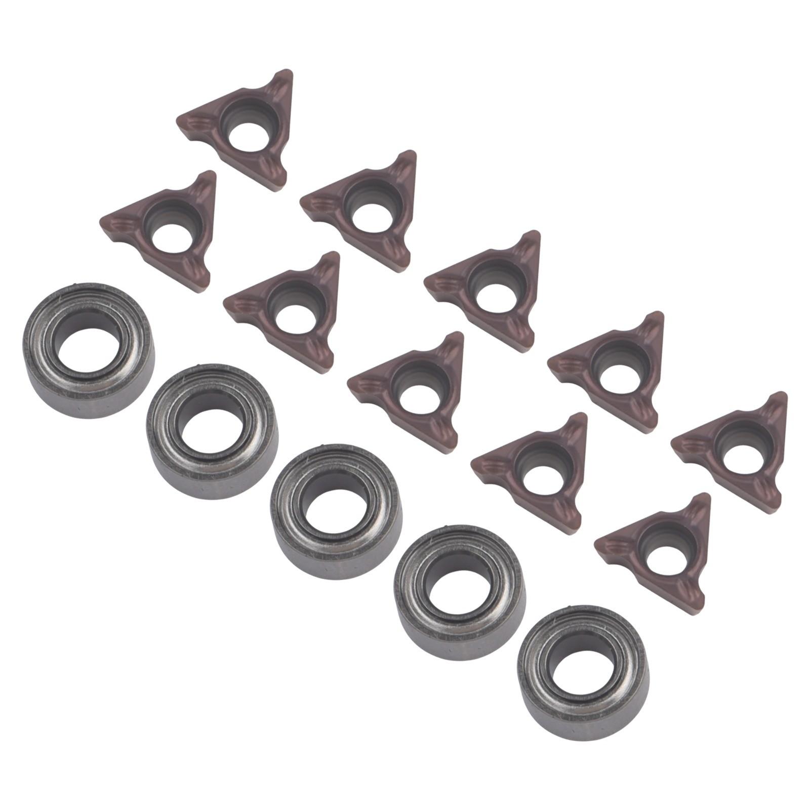 

For Mini Chamfer Tool Insert Package with Triangular Cutters and Bearings