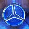 For Benz W20618.5cm Hollow style Car Front Grill Emblem With LED BASE For Mercedes Benz C CLASS W204 GLK W204 B W245 VITO W447 W463 V V260