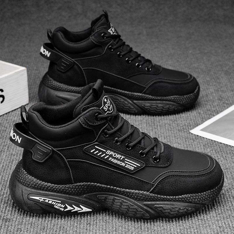 Herren High Top Sneaker Luxus Designer Herrenstiefel Outdoor Mode Schnürschuhe Lässige Schuhe Hochwertige Leder Plateau Stiefel Männlich