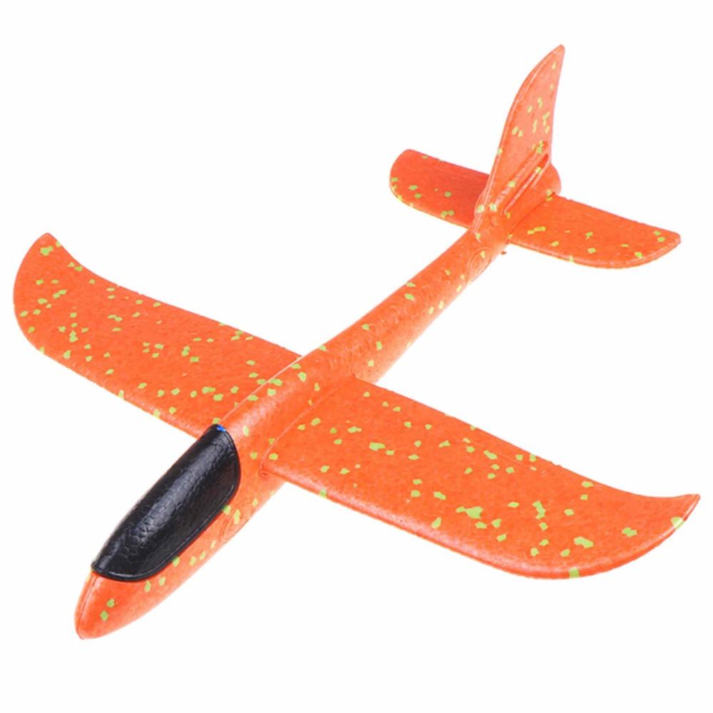 

Toys Plane Toys Plane Kids Gift Fly Aeromodelo Foam Aeroplane Hand Throw Airplane Foam Glider L оранжевый