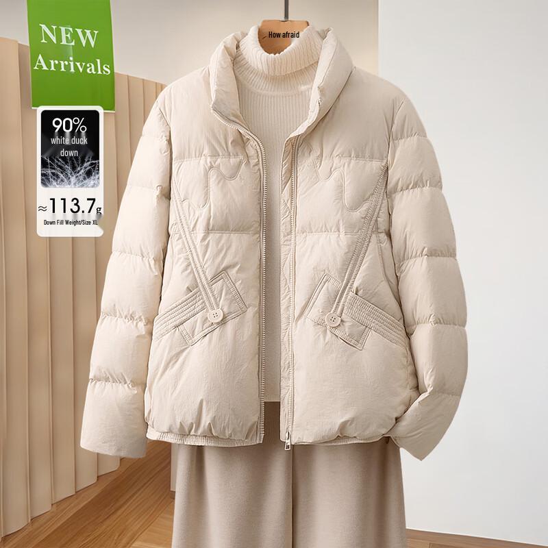 

Женский пуховик Silkbay с воротником-стойкой, 90% пух утки S