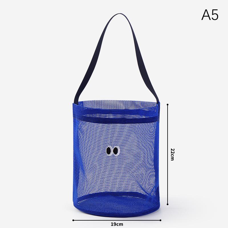 Large Capacity Mesh Makeup Bag Breathable Quick Dry Shower Toiletry Bag Portable Storage Bag Beach Travel Pouch Transparent