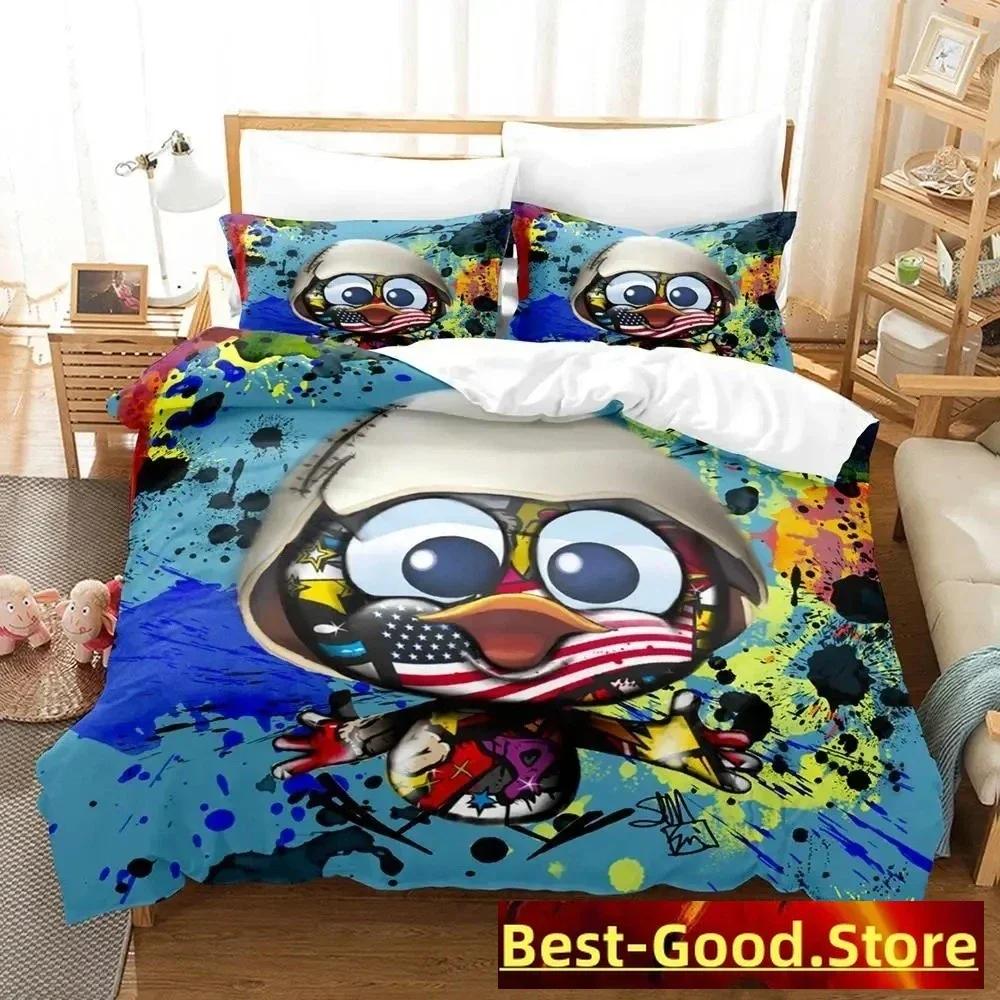 

Comforter Calimero Bedding Set Single Twin Printed Bed Set With Bed Soft Single Double Queen Super King Size Comforter (quilt)-EU Single(135*200cm)3pcs