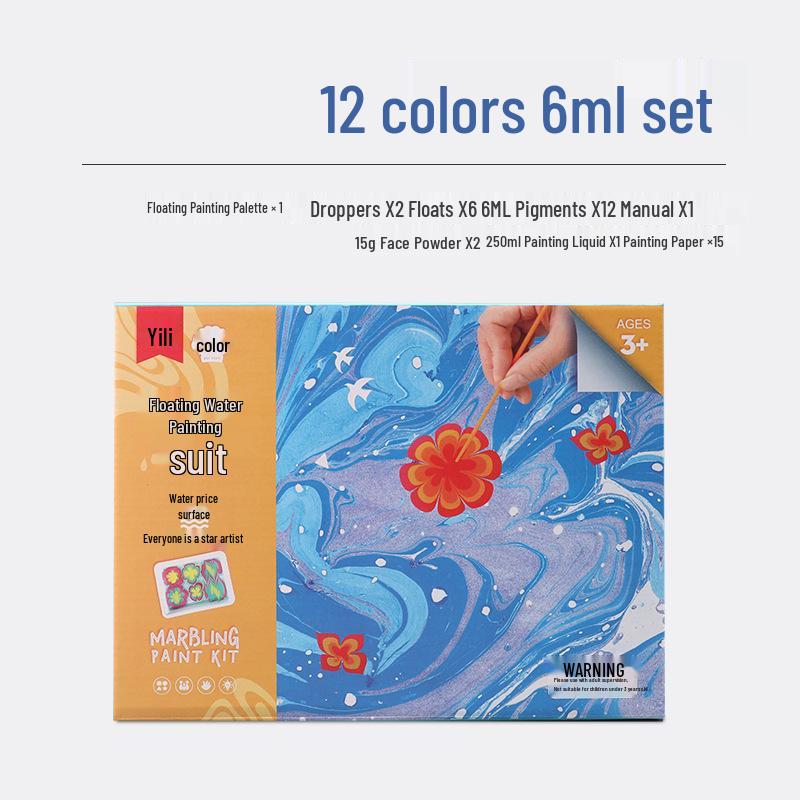 Water-Transfer Art Set: Floating Painting Pigments and Supplies