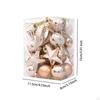Christmas Balls Tree Ornament Pendants Assorted Champagne Color for Door Knobs