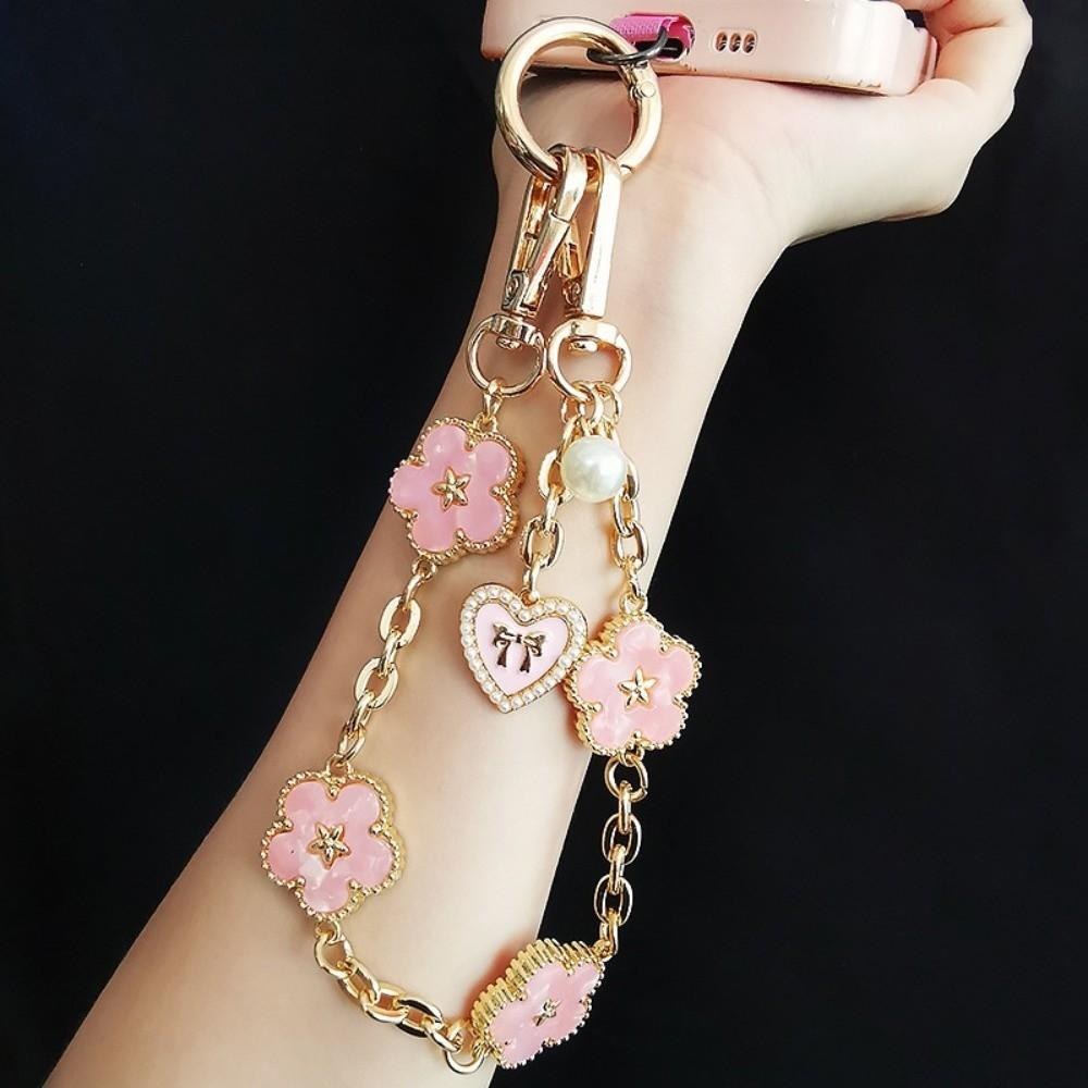 Flower Mobile Phone Strap Metal Chain Mobile Phone Lanyard Cell Phone Chain Women/Lady/Girl