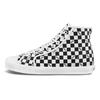 Style 24 LX Casual Checkerboard Comfortable Versatile High-Top Canvas Shoes Unisex Sneakers Black White VN0A5HUT9X3