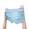 Men's Summer Sexy Lace Rose Ice Silk Thin Mesh Gauze Breathable Cool Quick Dry Flat Angle Underwear