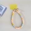 Fashion Colorful Silicone Phone Chain Wrist Bracelet Lanyard with Cute Bear Charm Handmade Jewelry Style Loss Mobile Phone Strap