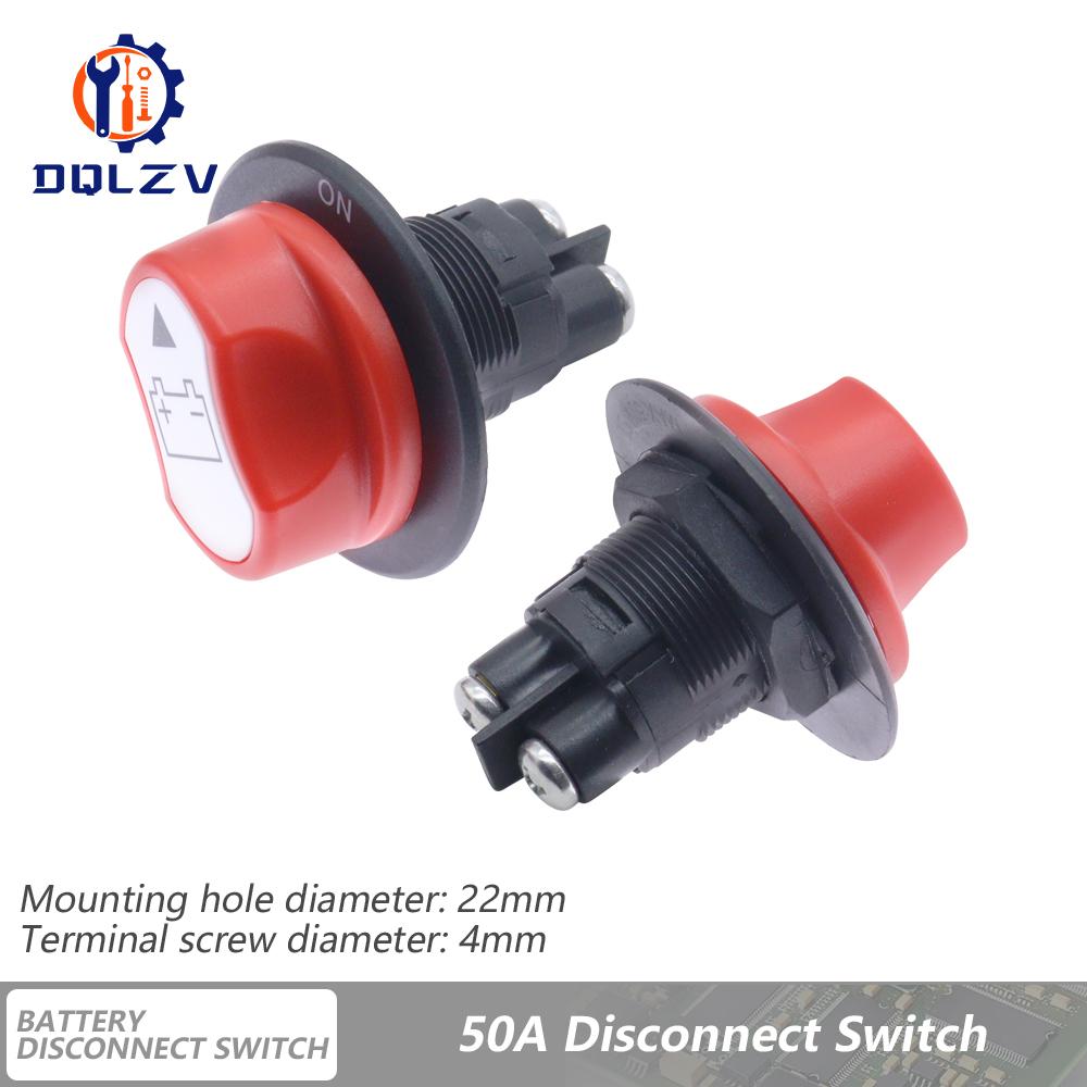 DC 32V Car Battery Switch Disconnecter Power Isolator 50A 100A 200A 300A Cut Off Rally Switch Kit For Car Motorcycle Truck Boat