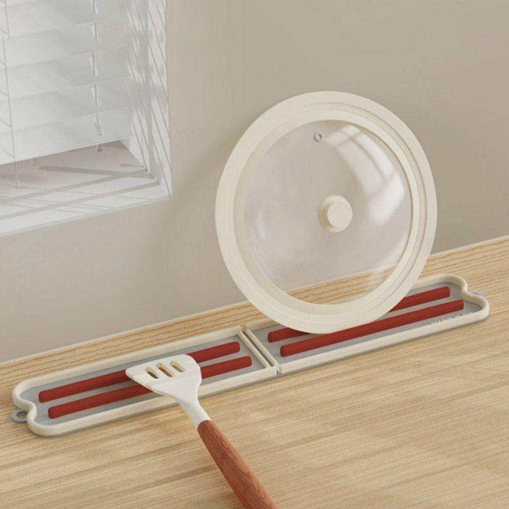 Heat Insulation Spatula Storage Mat Folding Cutting Board Mat Practical Soap Drain Mat  for Kitchen